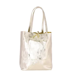ALEXANDER HEITZShopper Leder Metallic