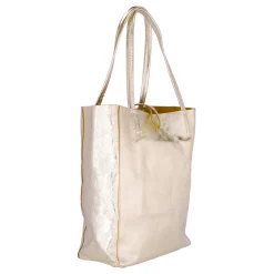 ALEXANDER HEITZShopper Leder Metallic